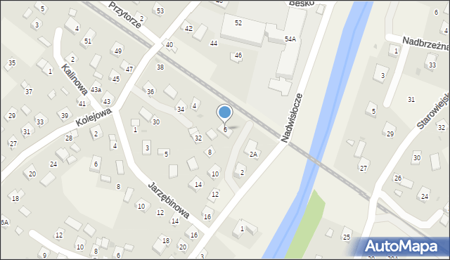 Besko, Nadwisłocze, 6, mapa Besko