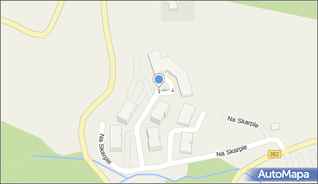 Biała Woda, Na Skarpie, 1, mapa Biała Woda