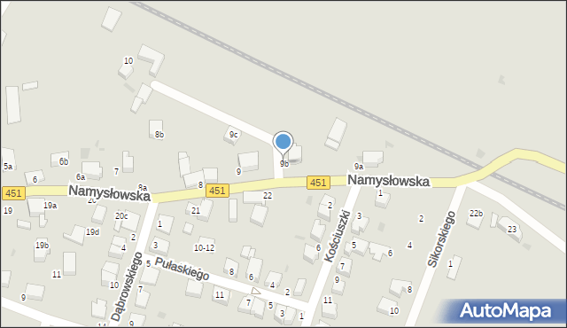 Bierutów, Namysłowska, 9b, mapa Bierutów