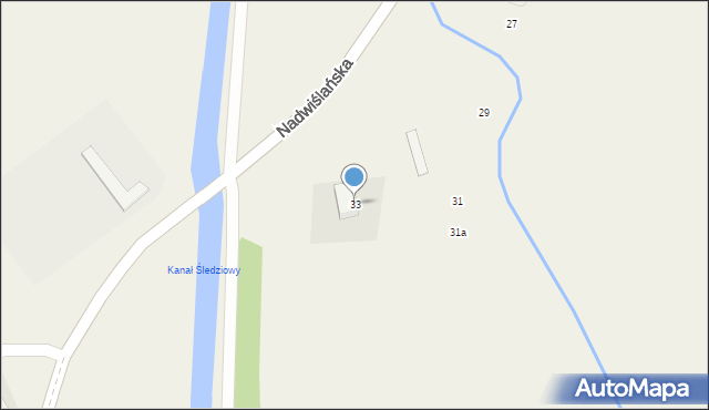 Błotnik, Nadwiślańska, 33, mapa Błotnik