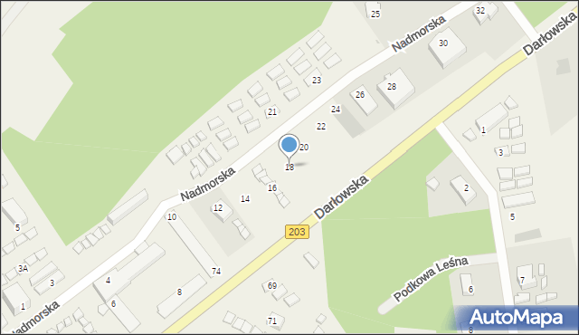 Bobolin, Nadmorska, 18, mapa Bobolin