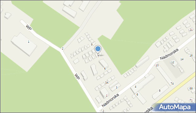 Bobolin, Nadmorska, 7, mapa Bobolin