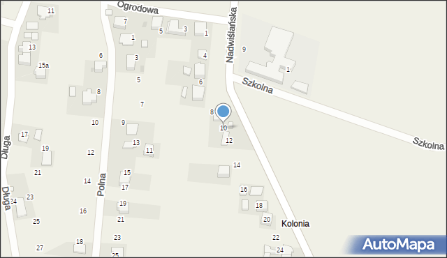 Bobrek, Nadwiślańska, 10, mapa Bobrek
