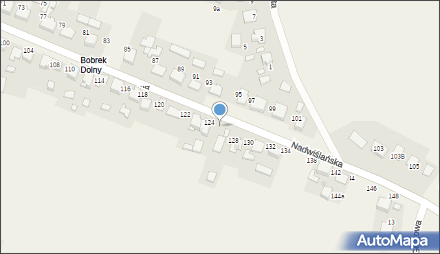 Bobrek, Nadwiślańska, 126, mapa Bobrek