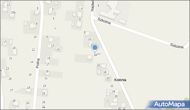 Bobrek, Nadwiślańska, 14, mapa Bobrek