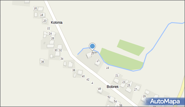 Bobrek, Nadwiślańska, 15, mapa Bobrek