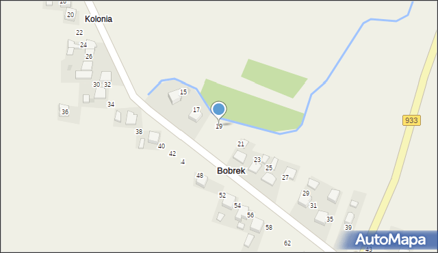 Bobrek, Nadwiślańska, 19, mapa Bobrek
