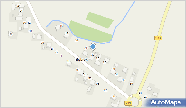 Bobrek, Nadwiślańska, 23, mapa Bobrek