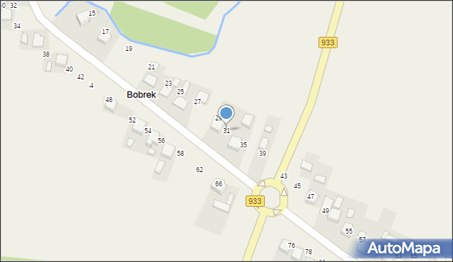 Bobrek, Nadwiślańska, 31, mapa Bobrek