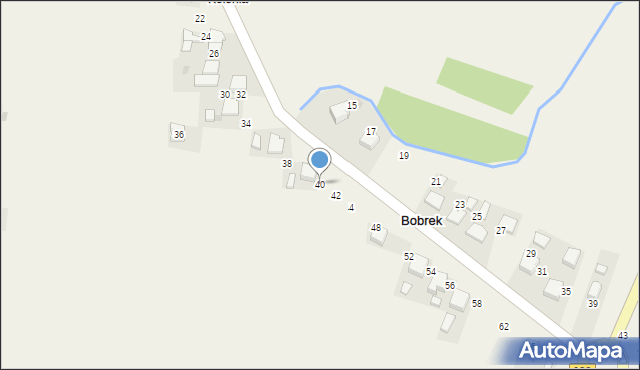 Bobrek, Nadwiślańska, 40, mapa Bobrek