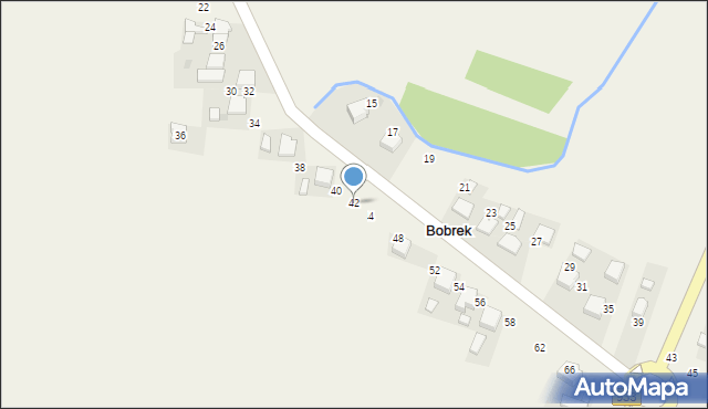 Bobrek, Nadwiślańska, 42, mapa Bobrek