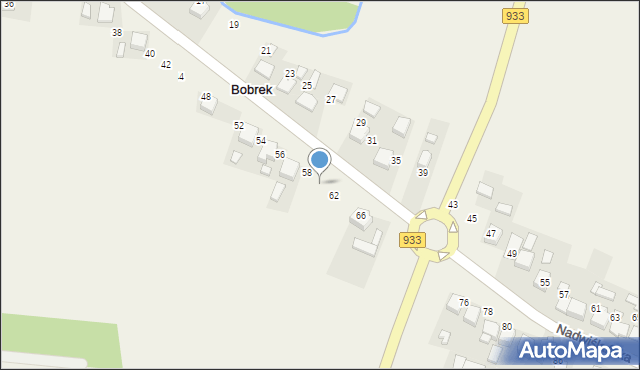 Bobrek, Nadwiślańska, 60, mapa Bobrek