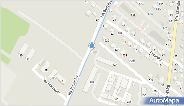 Bochnia, Na Buczków, 7, mapa Bochni