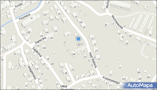 Bochnia, Nad Babicą, 15, mapa Bochni