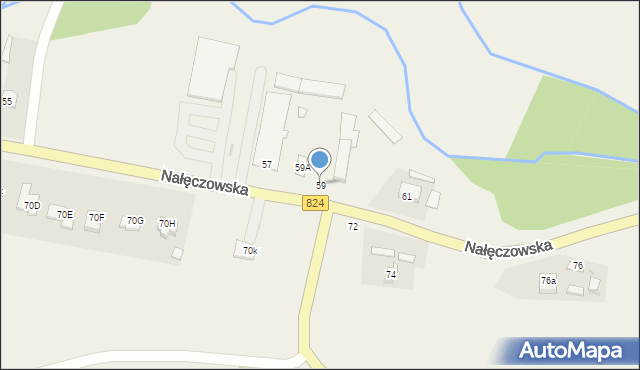 Bochotnica, Nałęczowska, 59, mapa Bochotnica