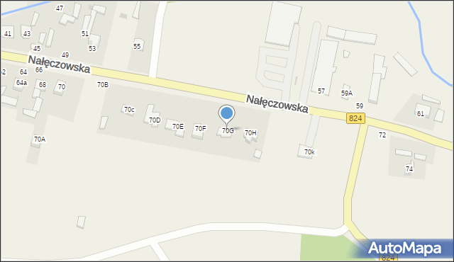 Bochotnica, Nałęczowska, 70G, mapa Bochotnica