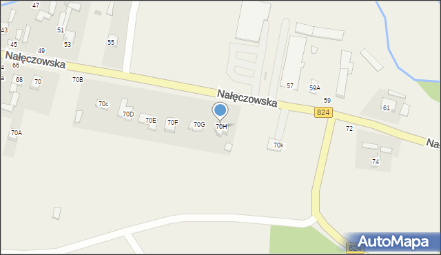 Bochotnica, Nałęczowska, 70H, mapa Bochotnica