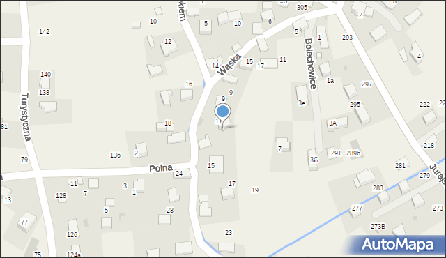 Bolechowice, Nad Potokiem, 13, mapa Bolechowice