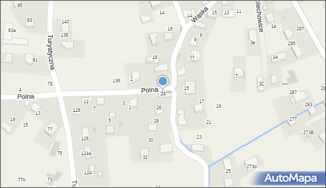 Bolechowice, Nad Potokiem, 24, mapa Bolechowice