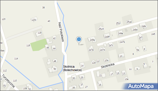 Bolechowice, Nad Potokiem, 31b, mapa Bolechowice