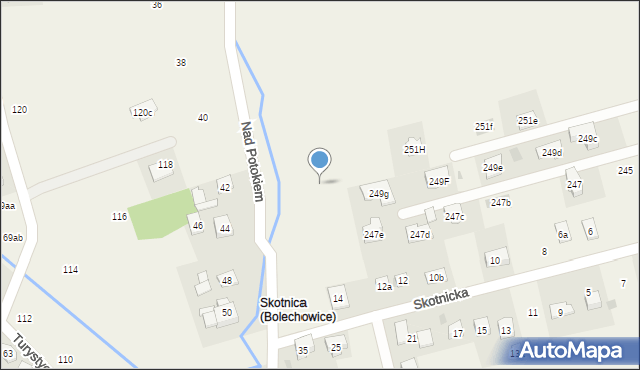 Bolechowice, Nad Potokiem, 31c, mapa Bolechowice