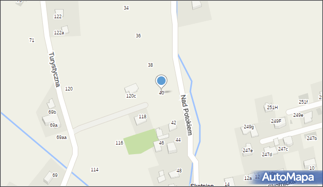 Bolechowice, Nad Potokiem, 40, mapa Bolechowice