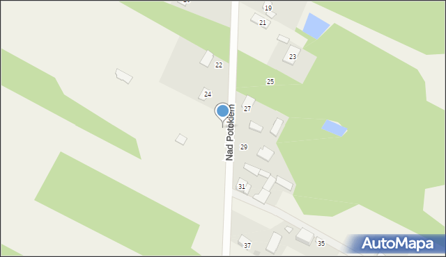 Bolesławek, Nad Potokiem, 26, mapa Bolesławek