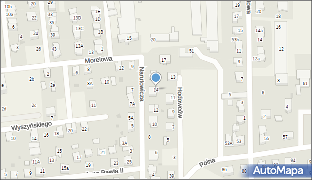 Bolszewo, Narutowicza Gabriela, 14, mapa Bolszewo