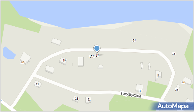 Borne Sulinowo, Nadbrzeżna, 17, mapa Borne Sulinowo