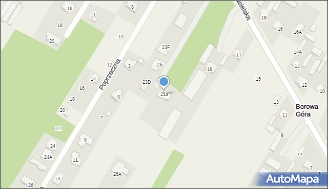 Borowa Góra, Nasielska, 21a, mapa Borowa Góra