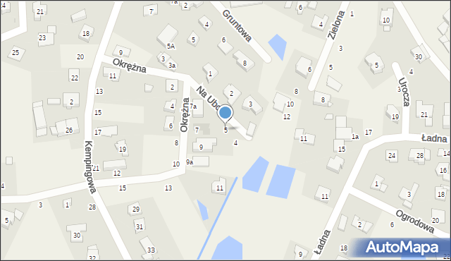 Borówiec, Na Uboczu, 5, mapa Borówiec