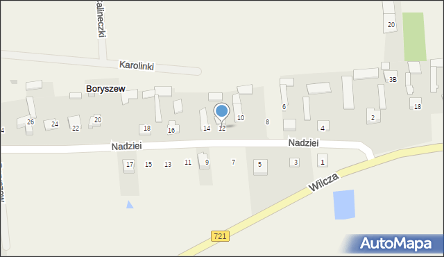 Boryszew, Nadziei, 12, mapa Boryszew