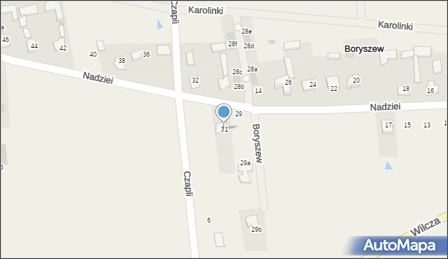 Boryszew, Nadziei, 31, mapa Boryszew