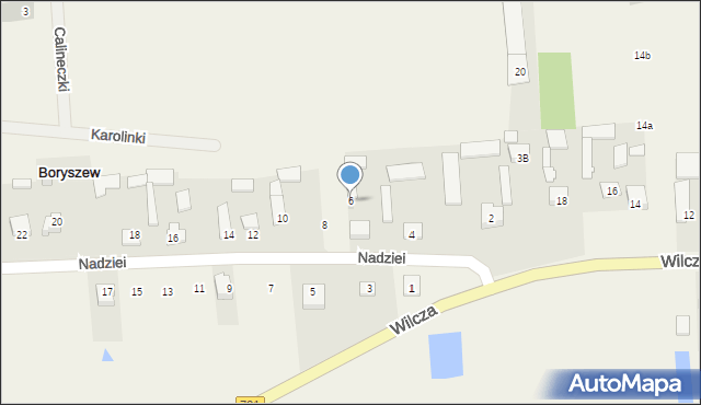 Boryszew, Nadziei, 6, mapa Boryszew