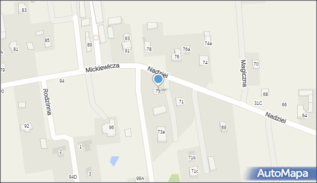 Boryszew, Nadziei, 73, mapa Boryszew