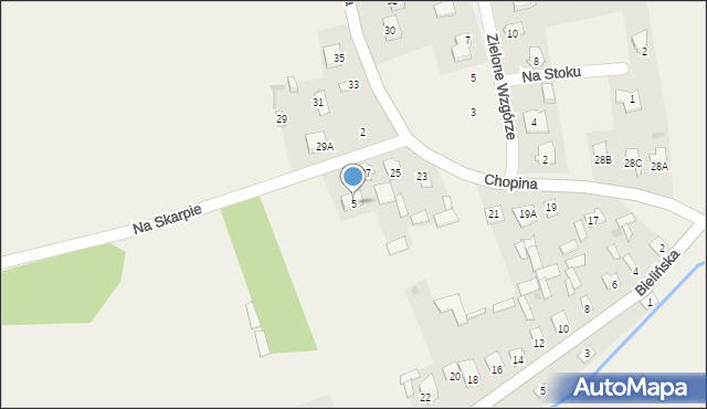 Brańszczyk, Na Skarpie, 5, mapa Brańszczyk