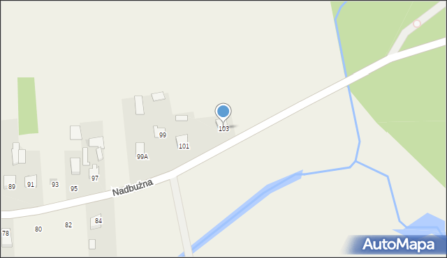 Brańszczyk, Nadbużna, 103, mapa Brańszczyk