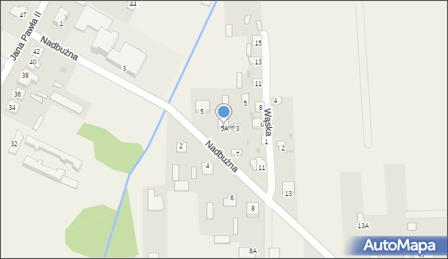 Brańszczyk, Nadbużna, 5A, mapa Brańszczyk