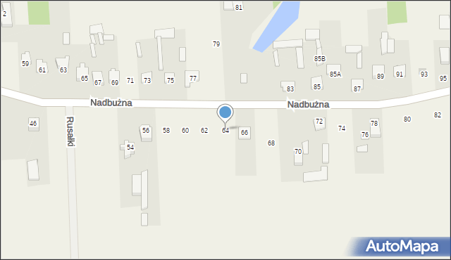 Brańszczyk, Nadbużna, 64, mapa Brańszczyk