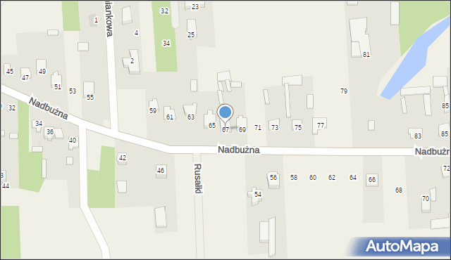 Brańszczyk, Nadbużna, 67, mapa Brańszczyk