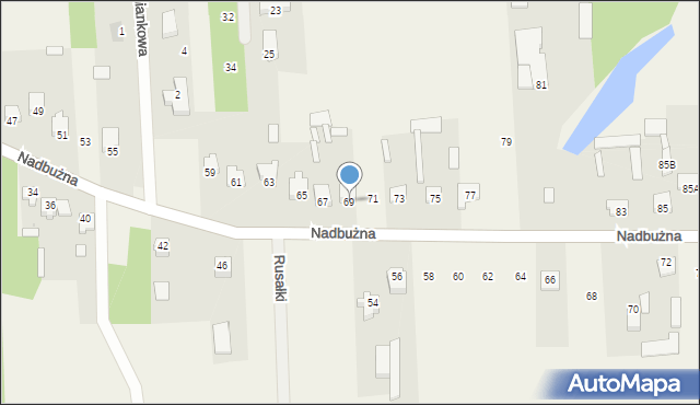 Brańszczyk, Nadbużna, 69, mapa Brańszczyk