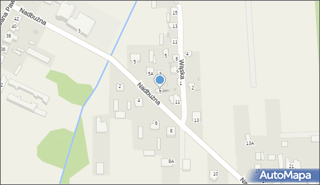 Brańszczyk, Nadbużna, 7, mapa Brańszczyk