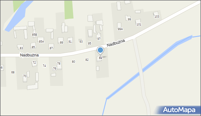 Brańszczyk, Nadbużna, 84, mapa Brańszczyk