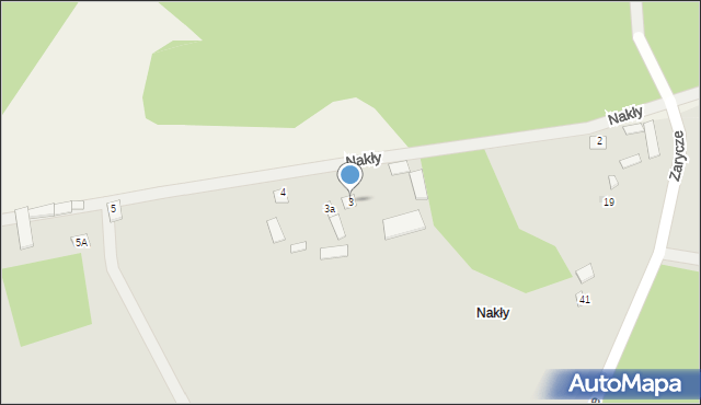 Brok, Nakły, 3, mapa Brok