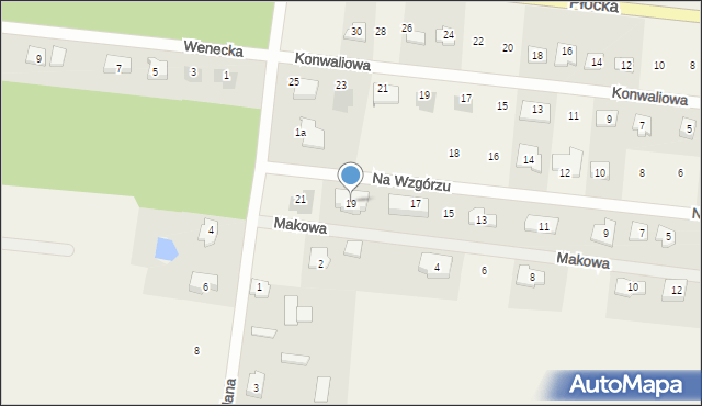 Brwilno, Na Wzgórzu, 19, mapa Brwilno