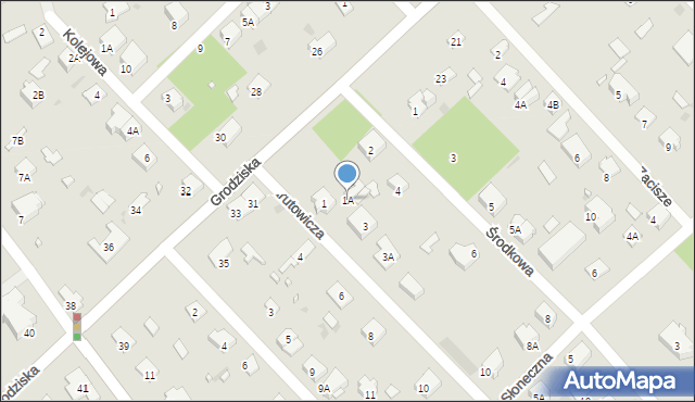 Brwinów, Narutowicza Gabriela, 1A, mapa Brwinów