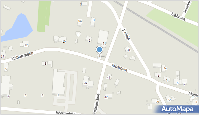 Brzeg Dolny, Naborowska, 4, mapa Brzeg Dolny