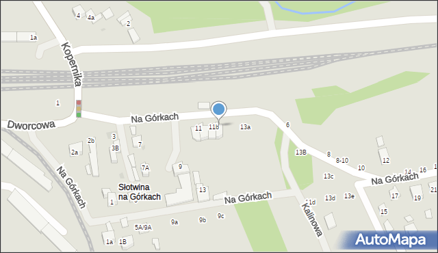 Brzesko, Na Górkach, 11c, mapa Brzesko