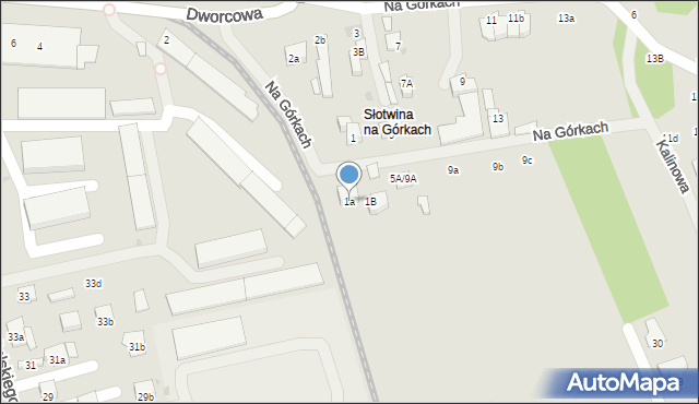 Brzesko, Na Górkach, 1a, mapa Brzesko