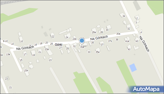 Brzesko, Na Górkach, 31a, mapa Brzesko